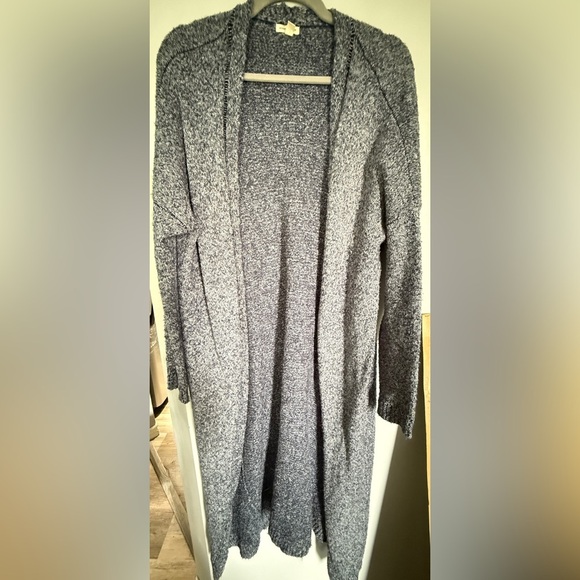 Silence + Noise Gray Long Knit Cardigan - Picture 2 of 4